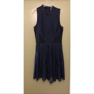 Francescas blue lace skater dress